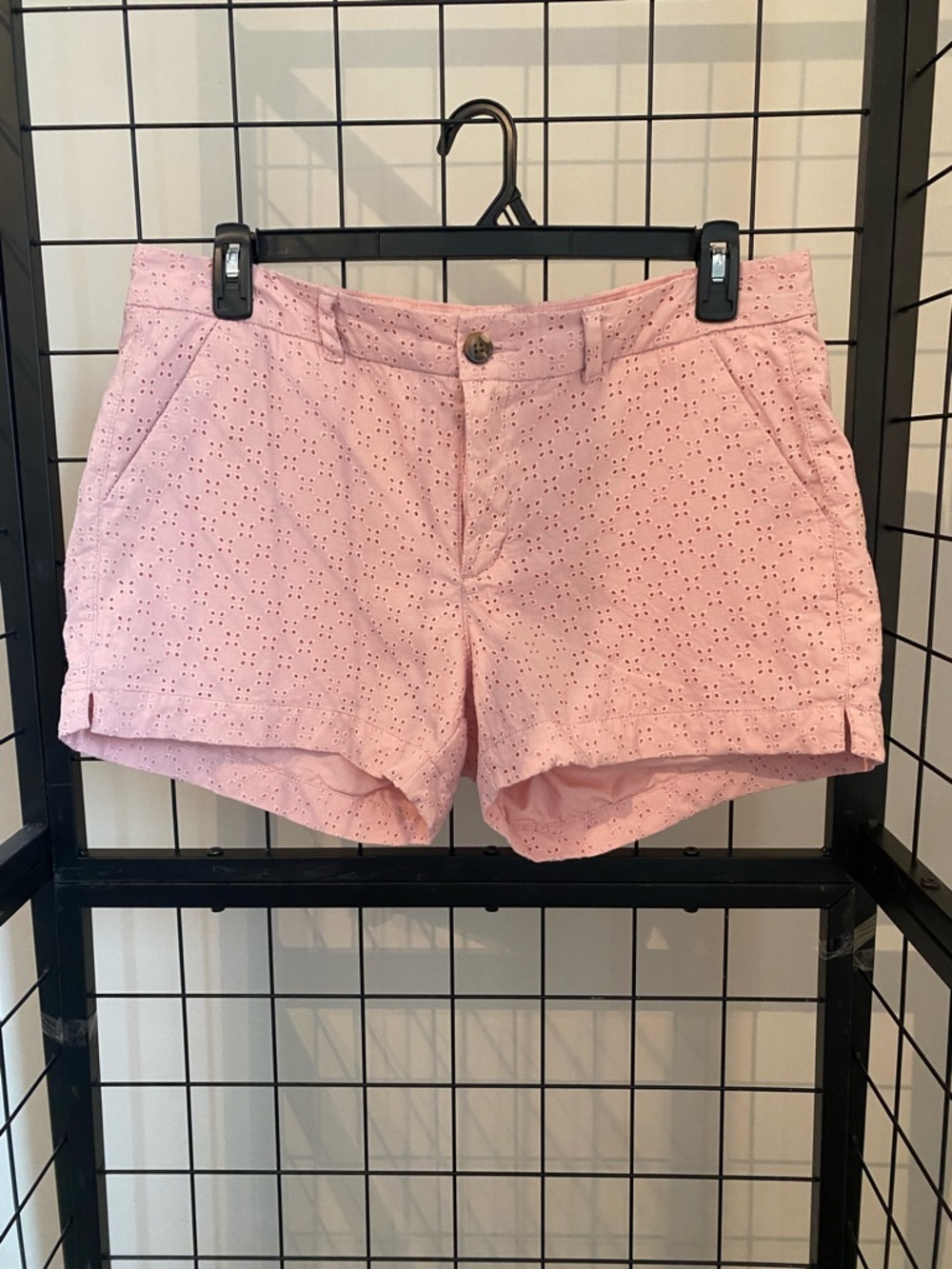 Old Navy Light Pink Eyelet Cotton Shorts size 12